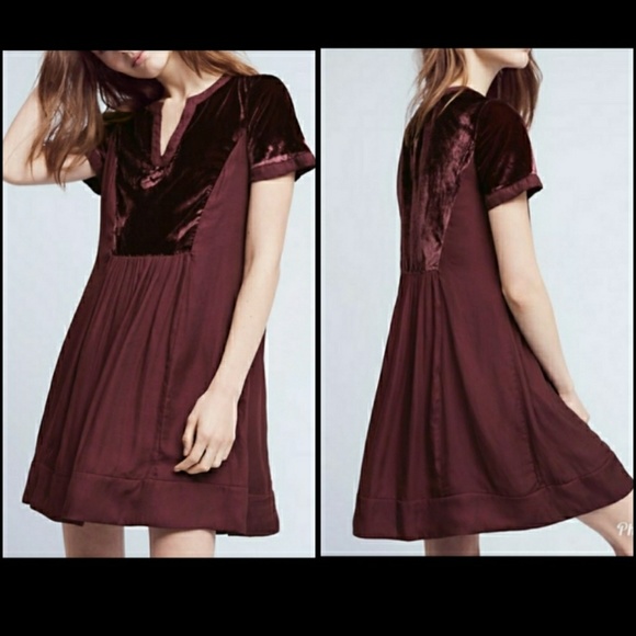 Anthropologie Dresses & Skirts - Anthro Velvet Tunic Dress